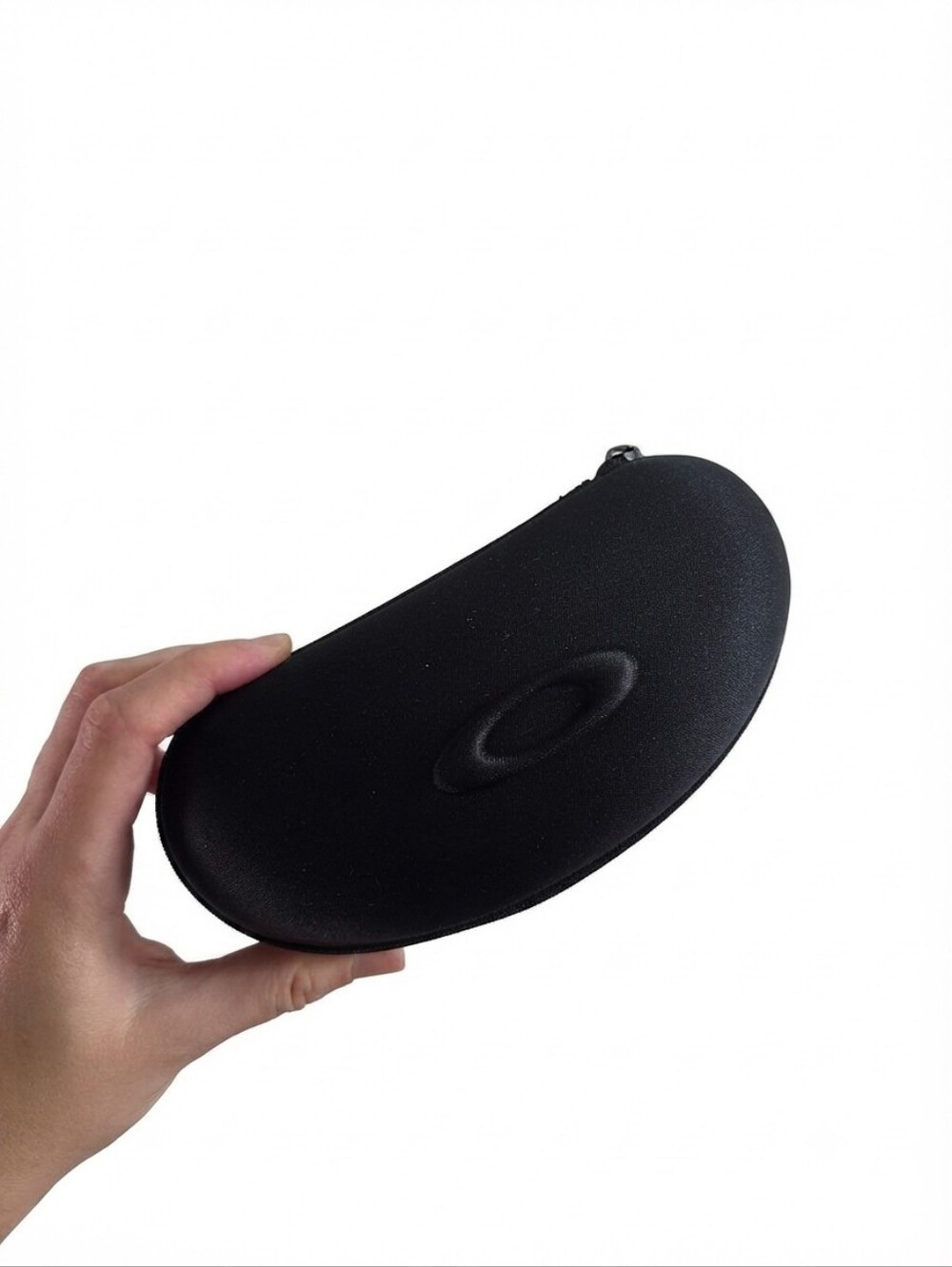 Authentic Oakley Black Soft Hard Shell Sunglasses Case Zipper Closure